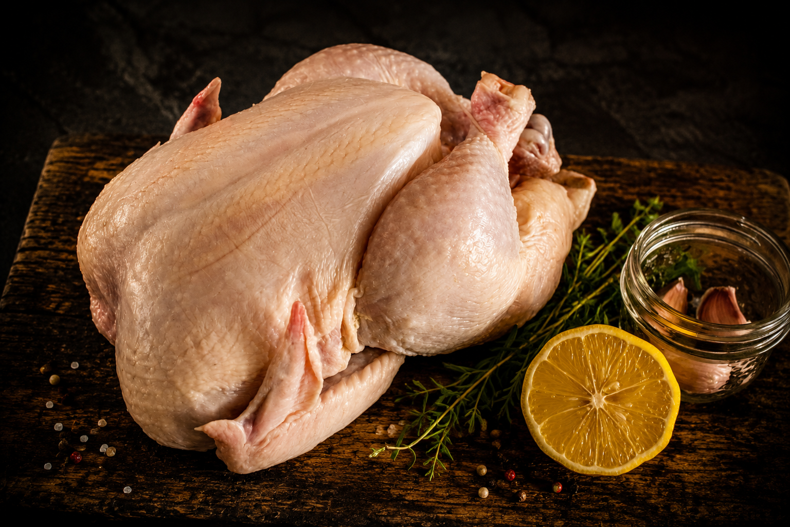 Pollo entero fresco